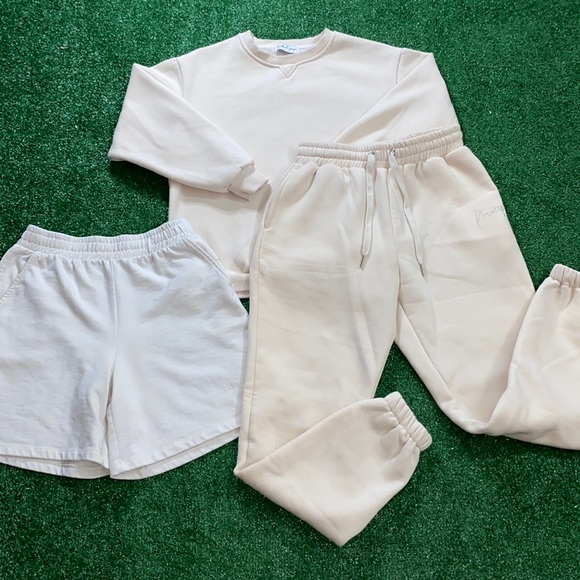 Petal & Pup Pants - Petal + Pup Sweatsuit and H&M Sweatshorts Included | 3 Piece Bundle